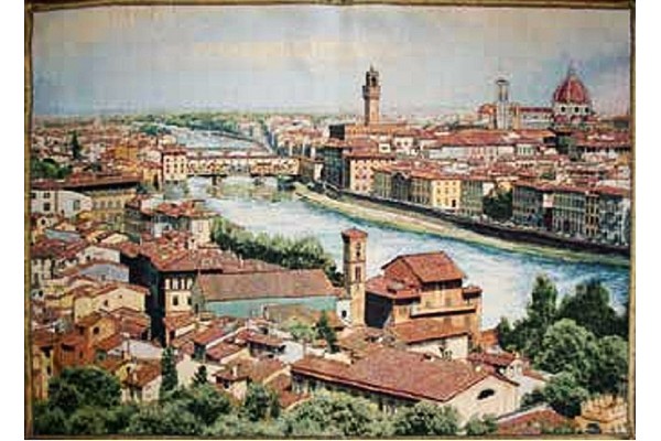 Gobelín tapiserie  Veduta Firenze e Arno